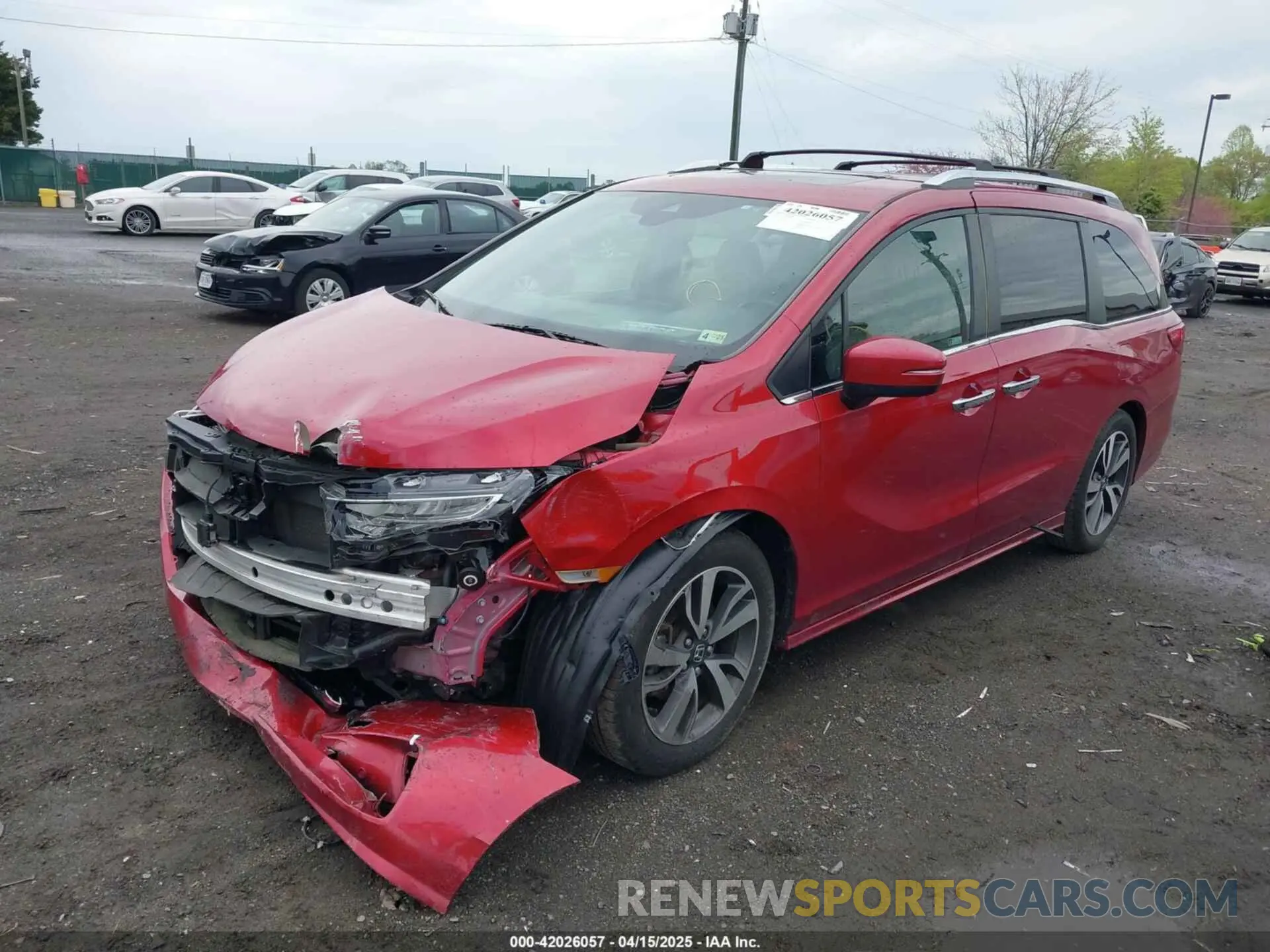 2 Photograph of a damaged car 5FNRL6H80PB048041 HONDA ODYSSEY 2023