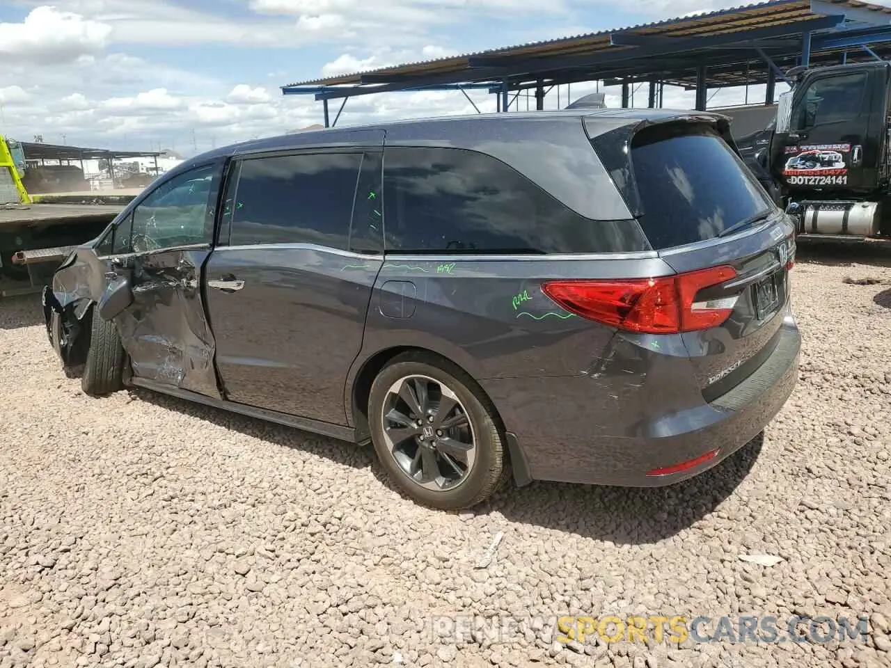 2 Photograph of a damaged car 5FNRL6H90PB042667 HONDA ODYSSEY 2023