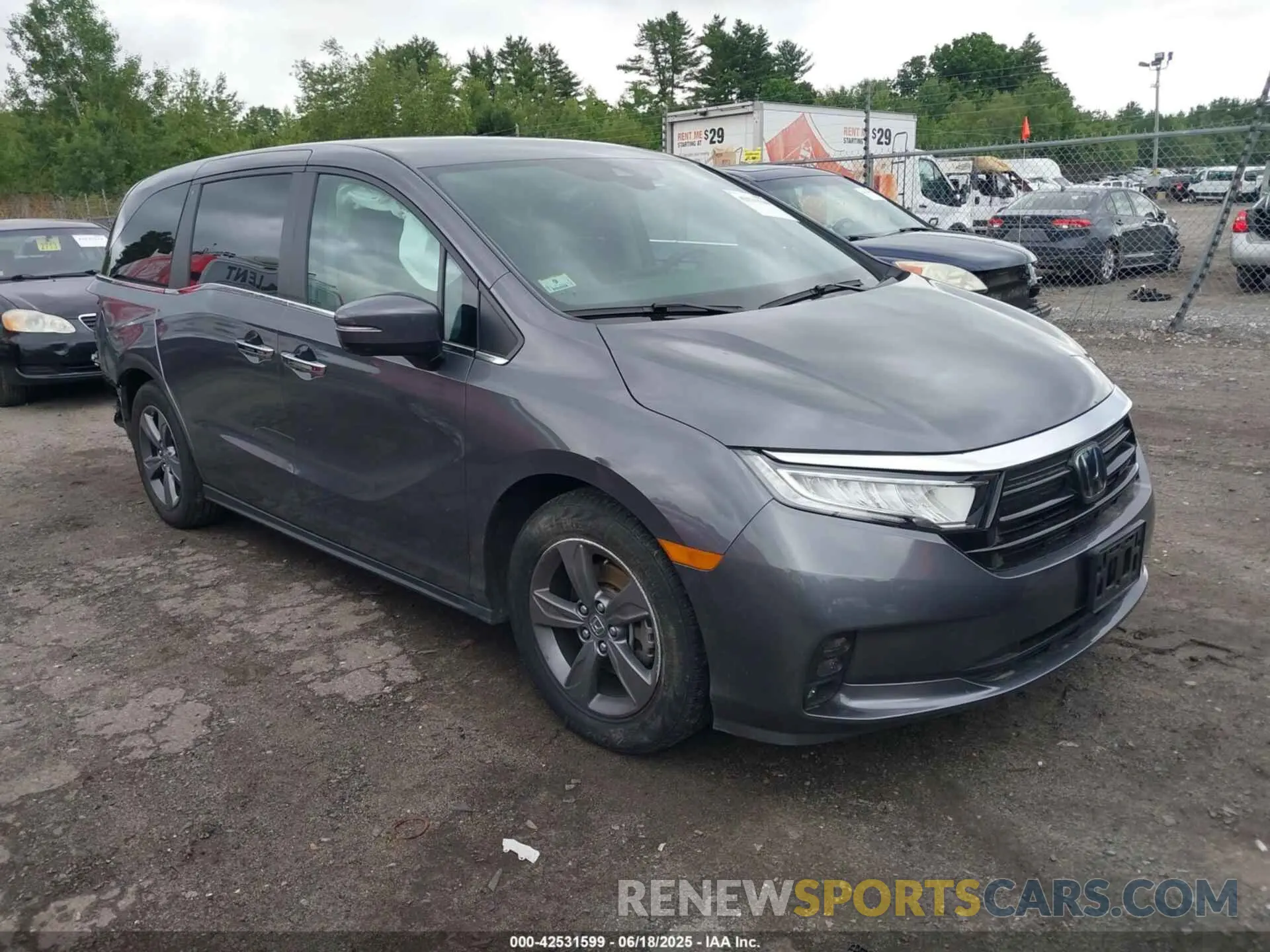 1 Photograph of a damaged car 5FNRL6H58RB074847 HONDA ODYSSEY 2024
