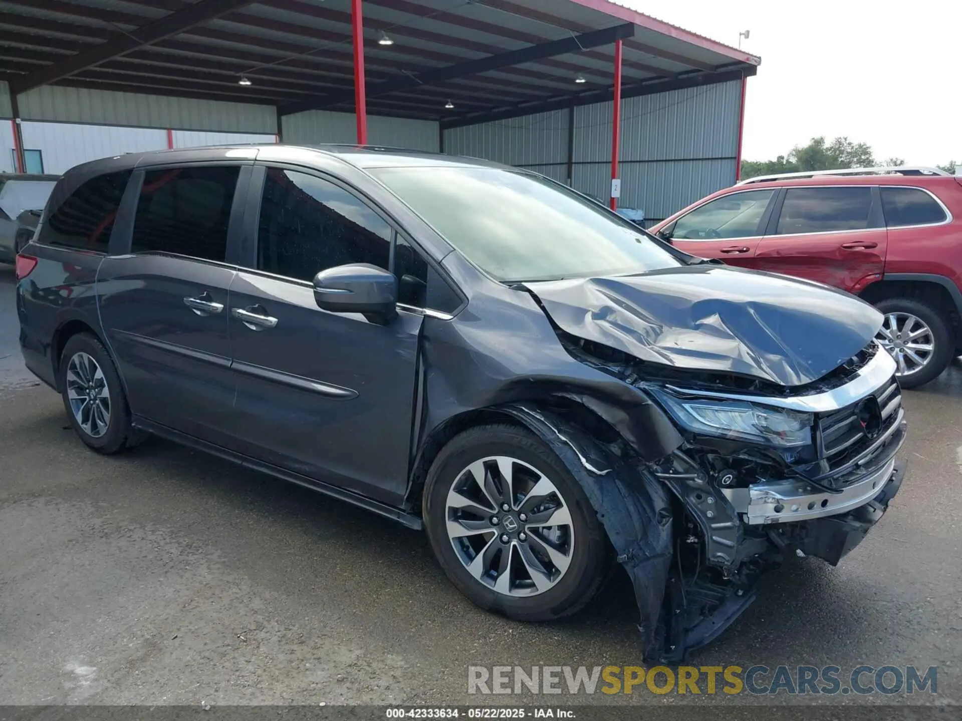 1 Photograph of a damaged car 5FNRL6H61RB047000 HONDA ODYSSEY 2024