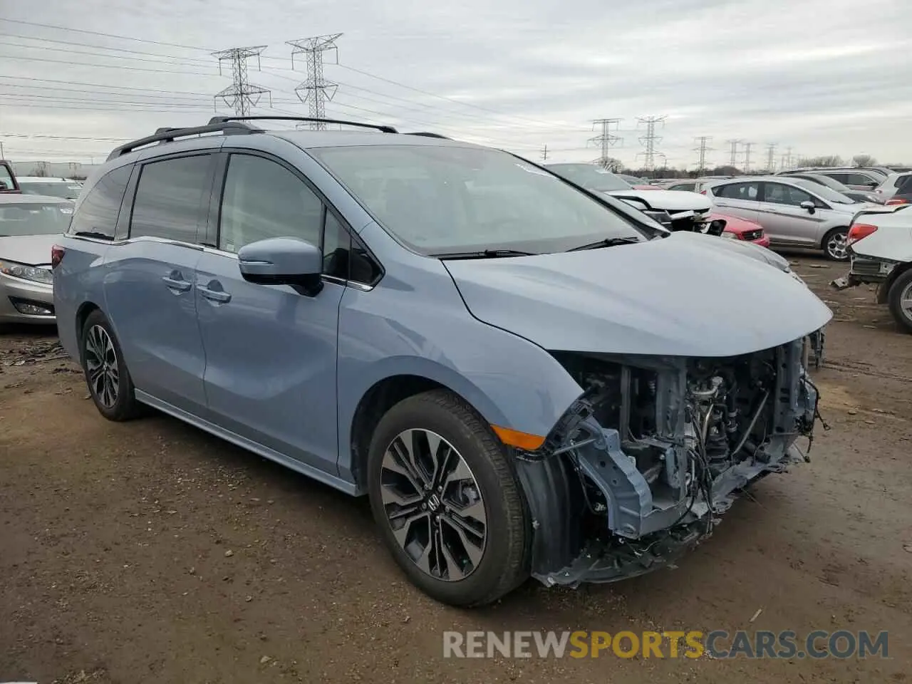 4 Photograph of a damaged car 5FNRL6H94SB022639 HONDA ODYSSEY 2025