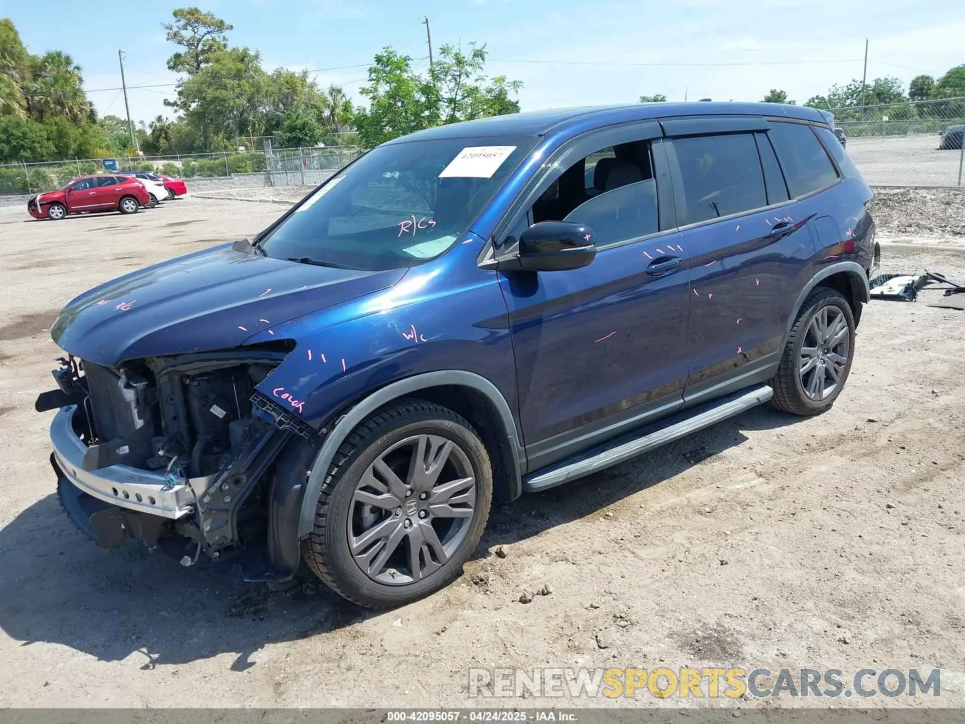 2 Photograph of a damaged car 5FNYF7H52KB002430 HONDA PASSPORT 2019