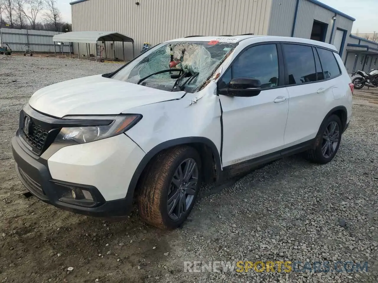 1 Photograph of a damaged car 5FNYF7H52KB009328 HONDA PASSPORT 2019