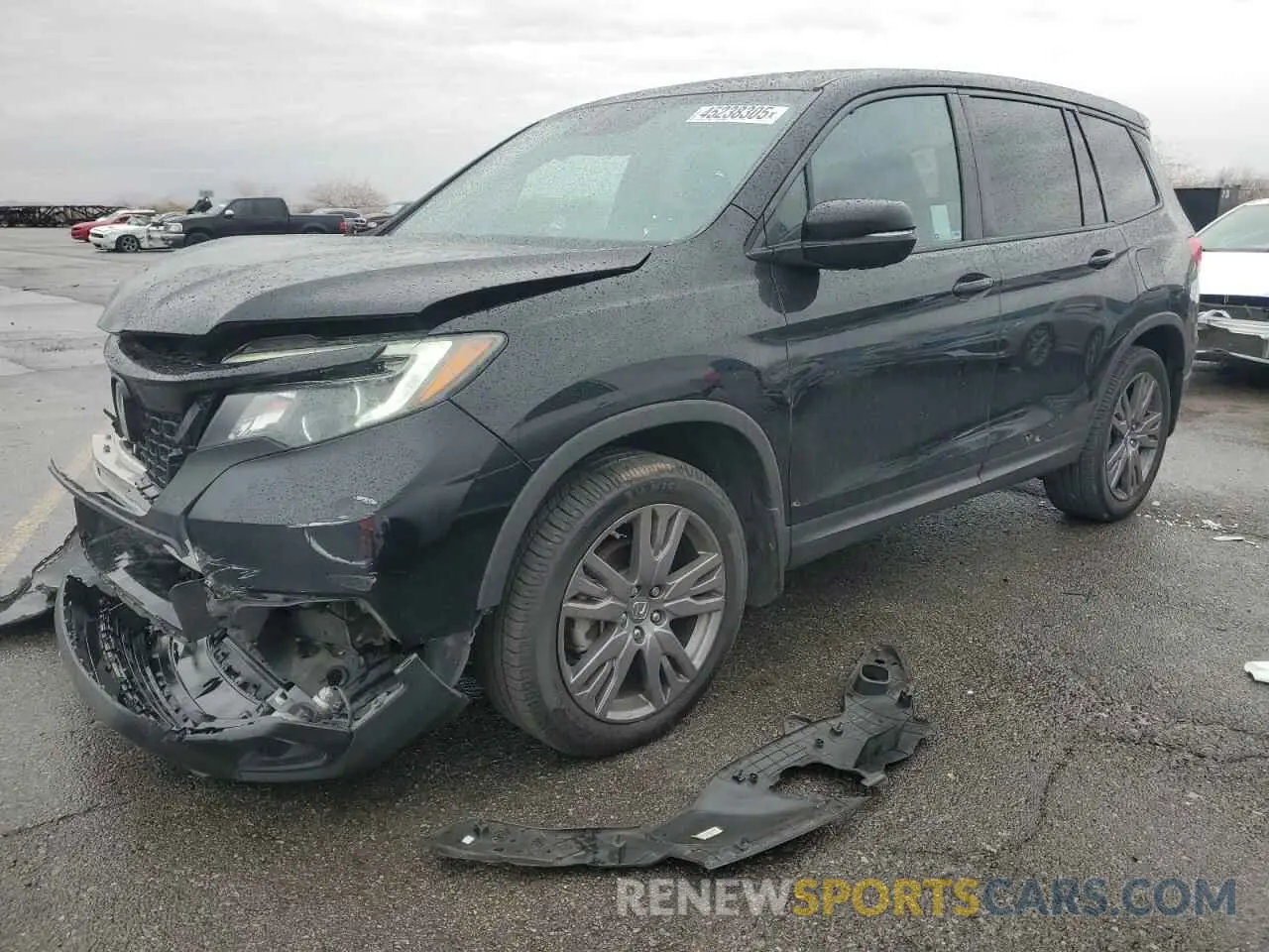 1 Photograph of a damaged car 5FNYF7H5XKB010436 HONDA PASSPORT 2019
