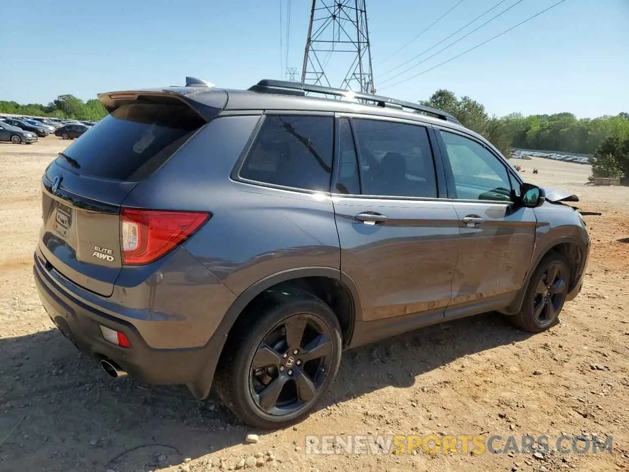 3 Photograph of a damaged car 5FNYF8H02KB004625 HONDA PASSPORT 2019