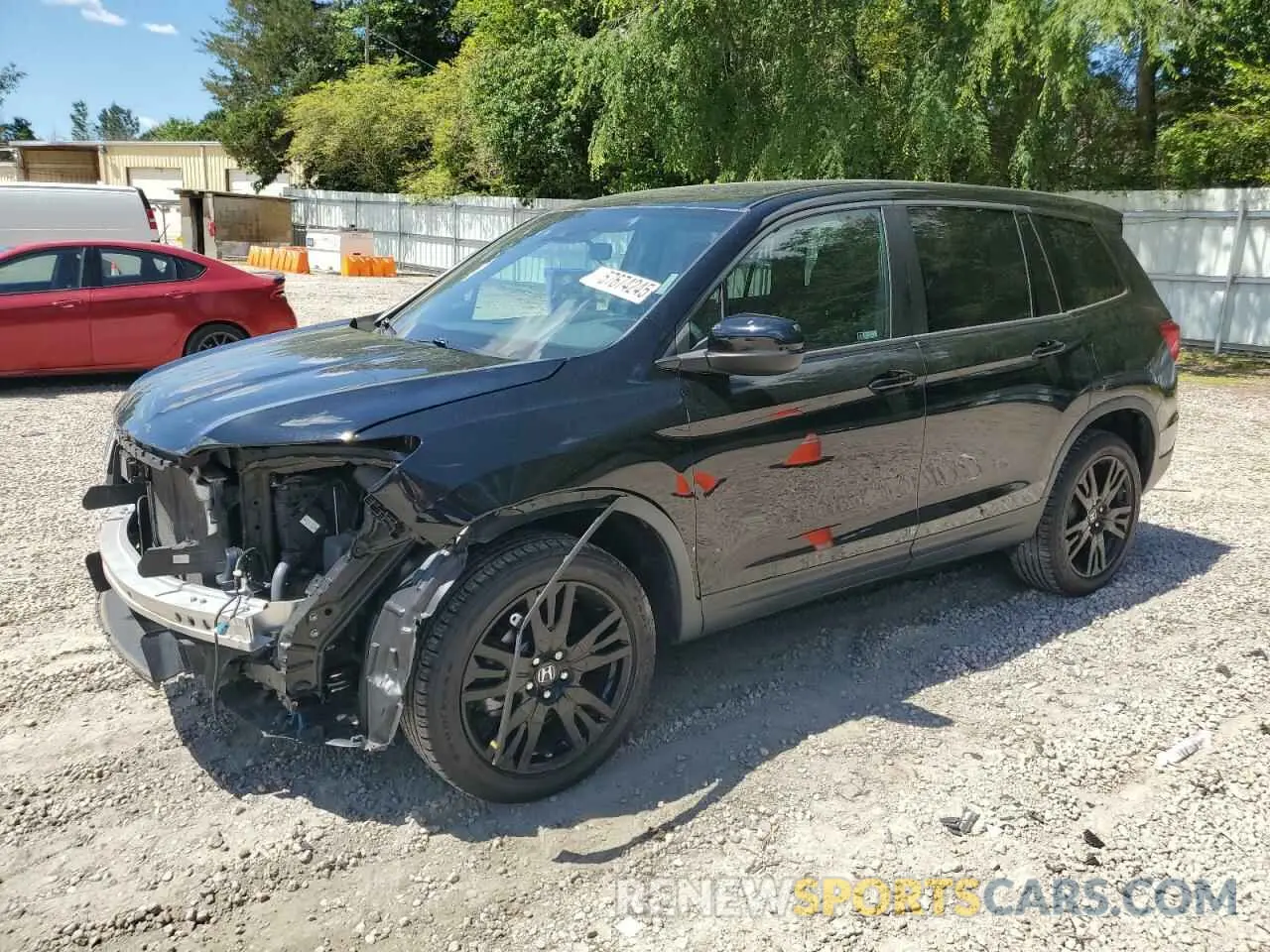 1 Photograph of a damaged car 5FNYF8H20KB022512 HONDA PASSPORT 2019