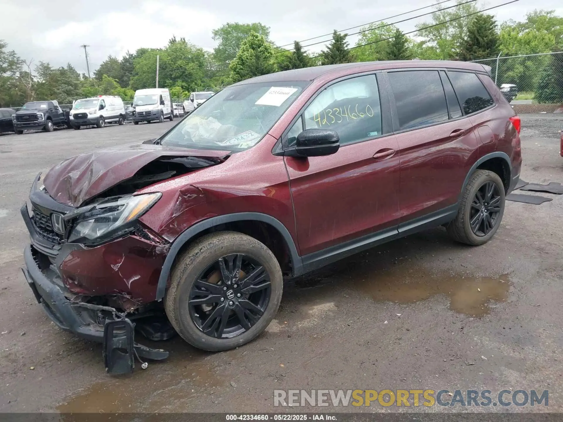 2 Photograph of a damaged car 5FNYF8H21KB010014 HONDA PASSPORT 2019