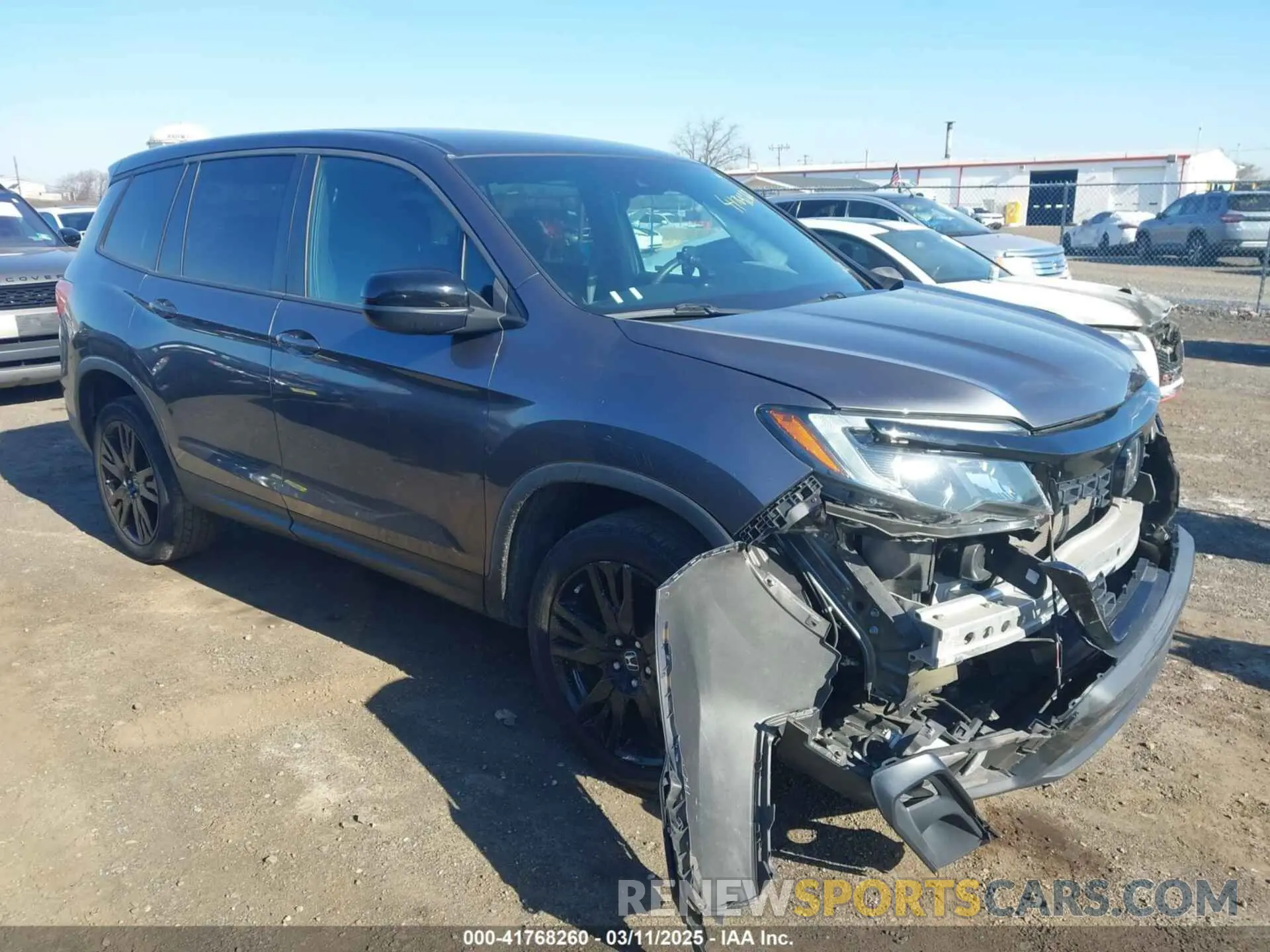 1 Photograph of a damaged car 5FNYF8H29KB018474 HONDA PASSPORT 2019