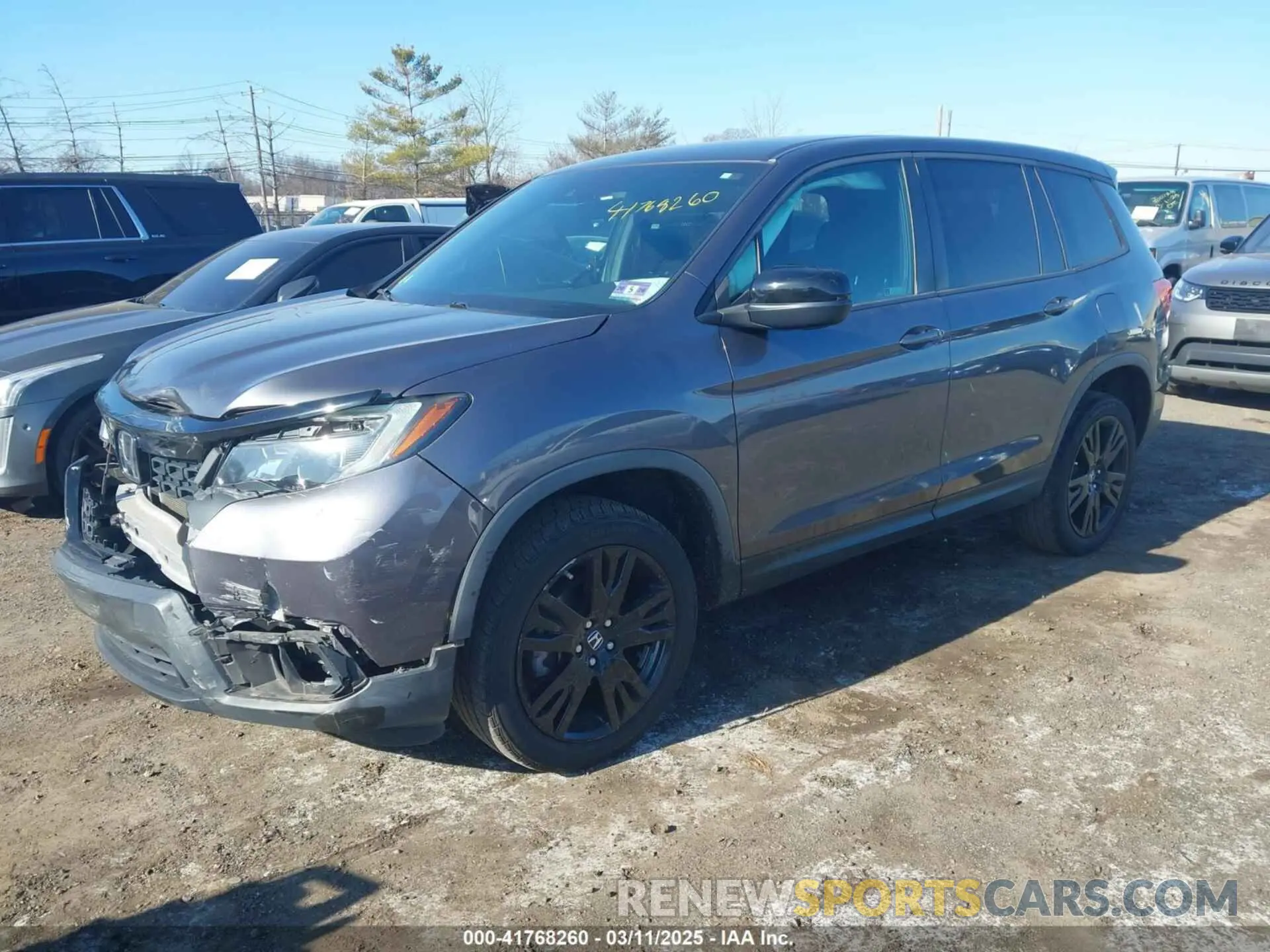 2 Photograph of a damaged car 5FNYF8H29KB018474 HONDA PASSPORT 2019