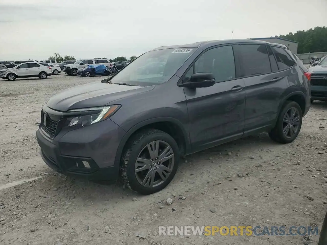 1 Photograph of a damaged car 5FNYF8H51KB027907 HONDA PASSPORT 2019