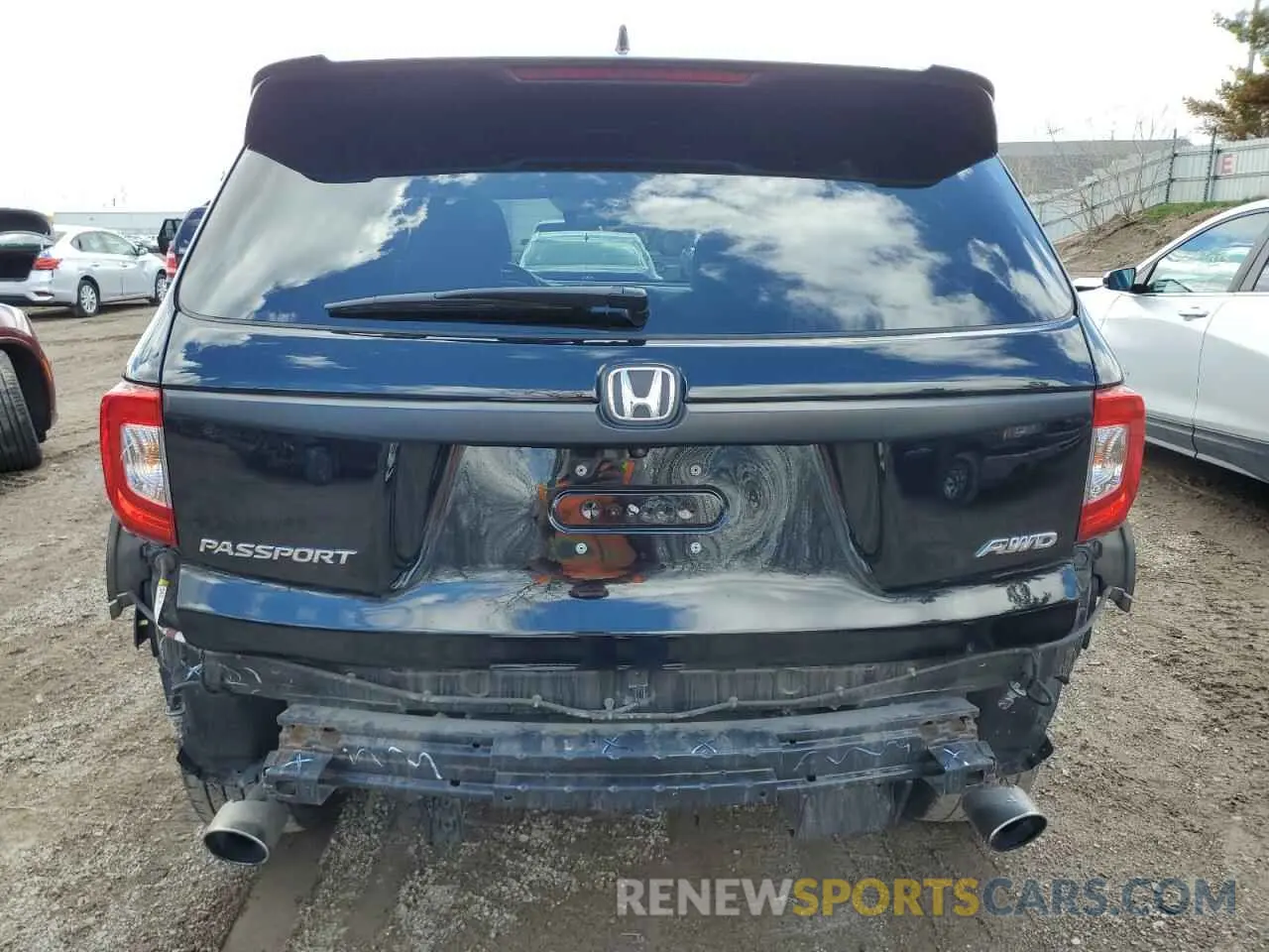 6 Photograph of a damaged car 5FNYF8H59KB027590 HONDA PASSPORT 2019