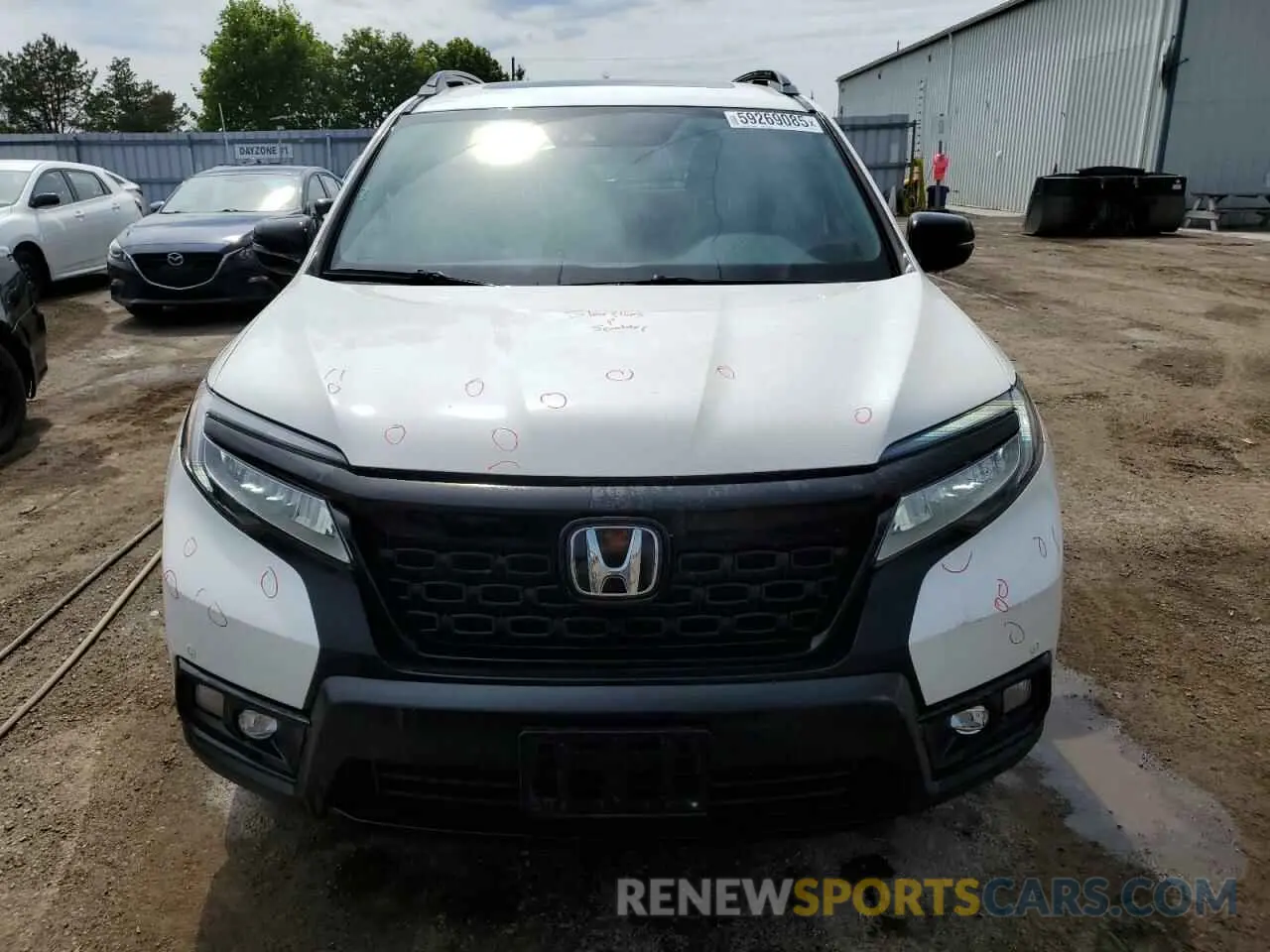 5 Photograph of a damaged car 5FNYF8H97KB501488 HONDA PASSPORT 2019