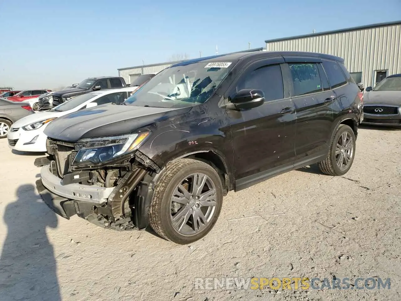 1 Photograph of a damaged car 5FNYF7H58LB005687 HONDA PASSPORT 2020