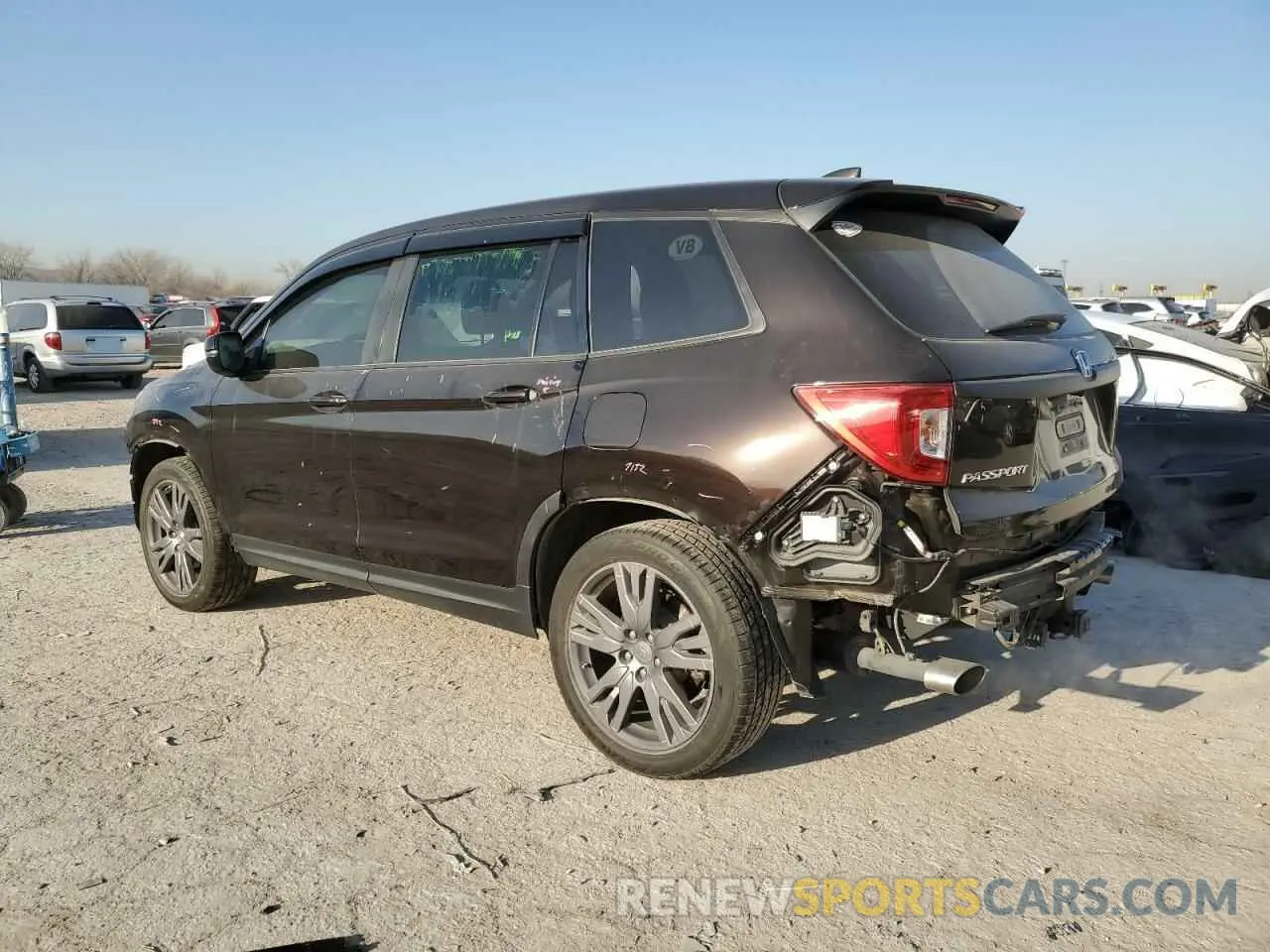 2 Photograph of a damaged car 5FNYF7H58LB005687 HONDA PASSPORT 2020