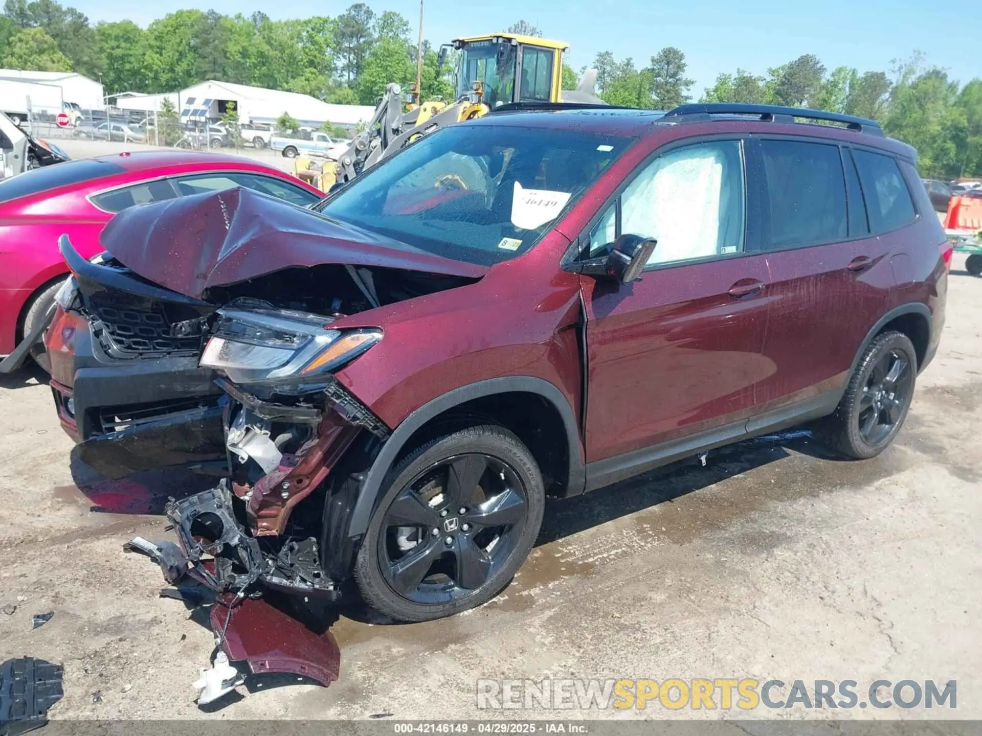 2 Photograph of a damaged car 5FNYF8H07LB001219 HONDA PASSPORT 2020