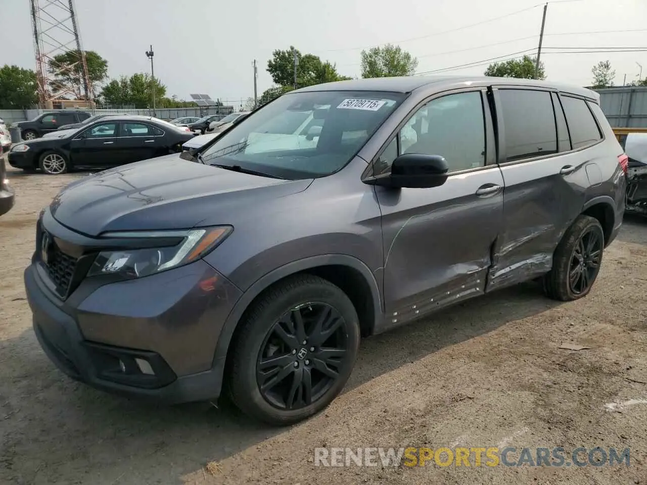 1 Photograph of a damaged car 5FNYF8H29LB014989 HONDA PASSPORT 2020