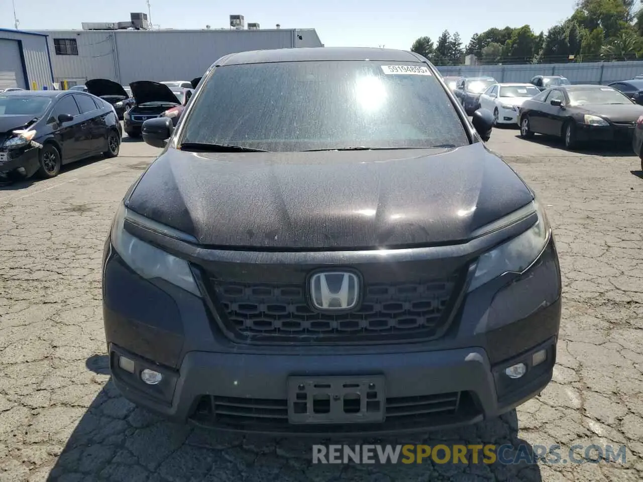5 Photograph of a damaged car 5FNYF8H54LB000315 HONDA PASSPORT 2020