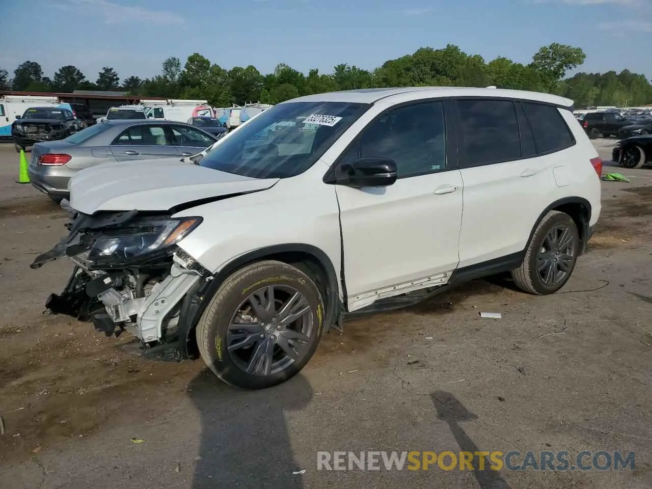 1 Photograph of a damaged car 5FNYF7H52MB005038 HONDA PASSPORT 2021