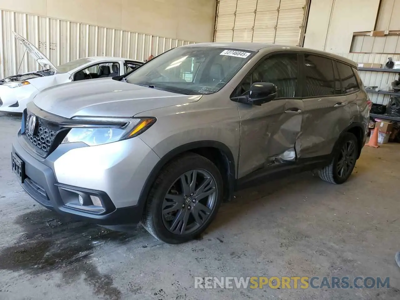 1 Photograph of a damaged car 5FNYF7H54MB008281 HONDA PASSPORT 2021