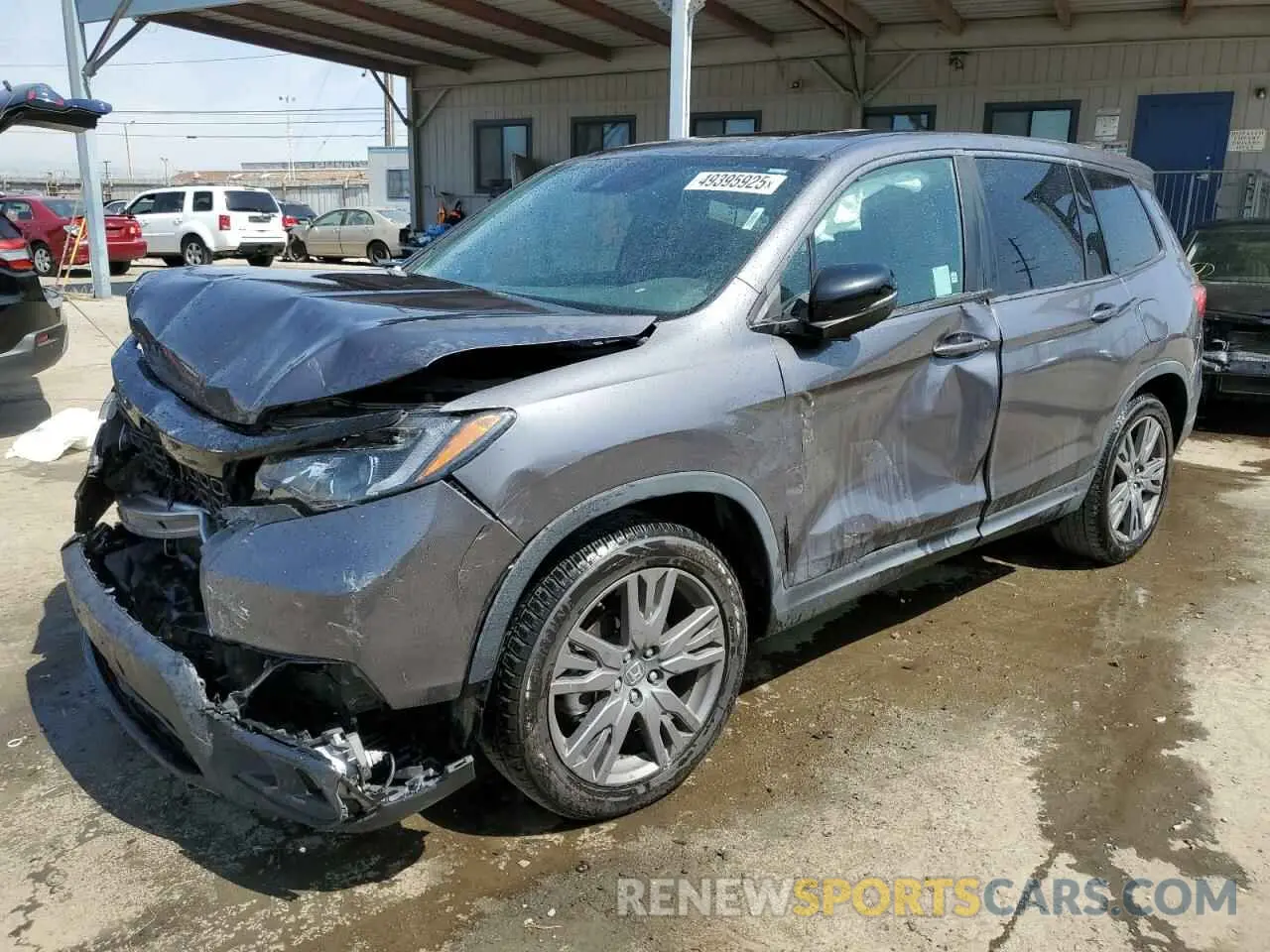1 Photograph of a damaged car 5FNYF7H58MB004010 HONDA PASSPORT 2021