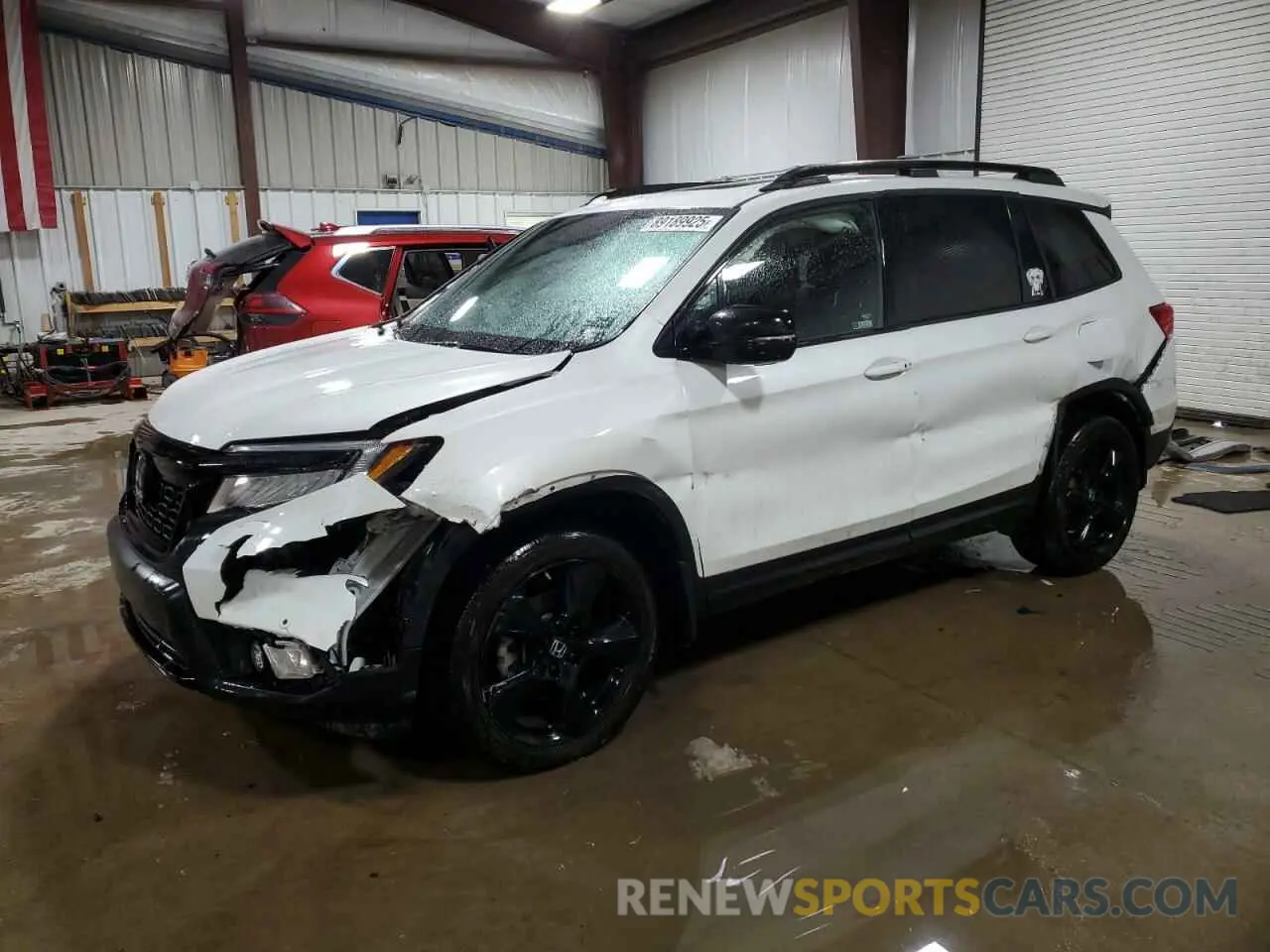 1 Photograph of a damaged car 5FNYF8H04MB007206 HONDA PASSPORT 2021