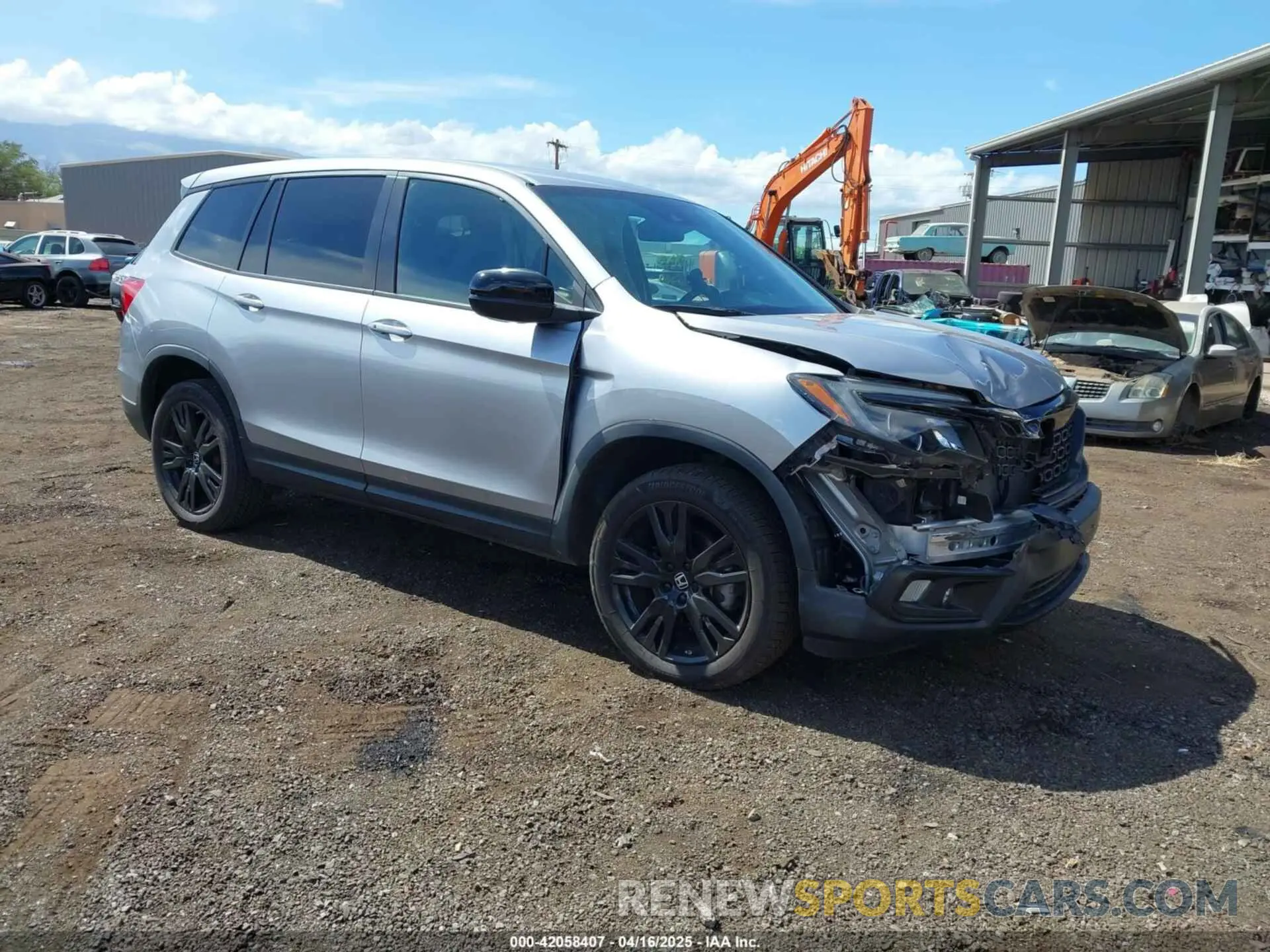 1 Photograph of a damaged car 5FNYF8H22MB000451 HONDA PASSPORT 2021