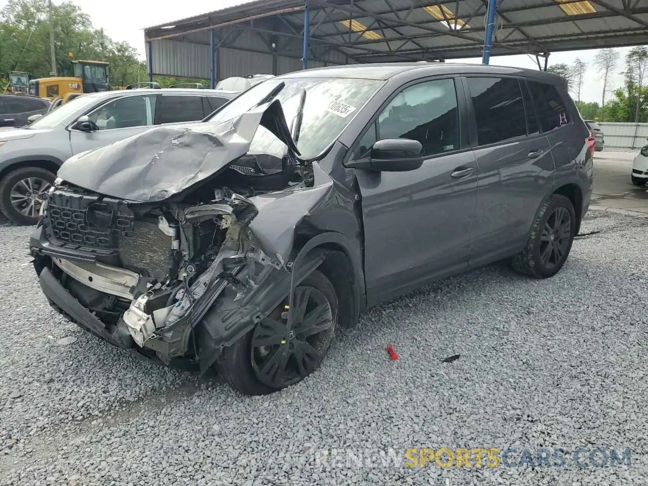 1 Photograph of a damaged car 5FNYF8H24MB010723 HONDA PASSPORT 2021
