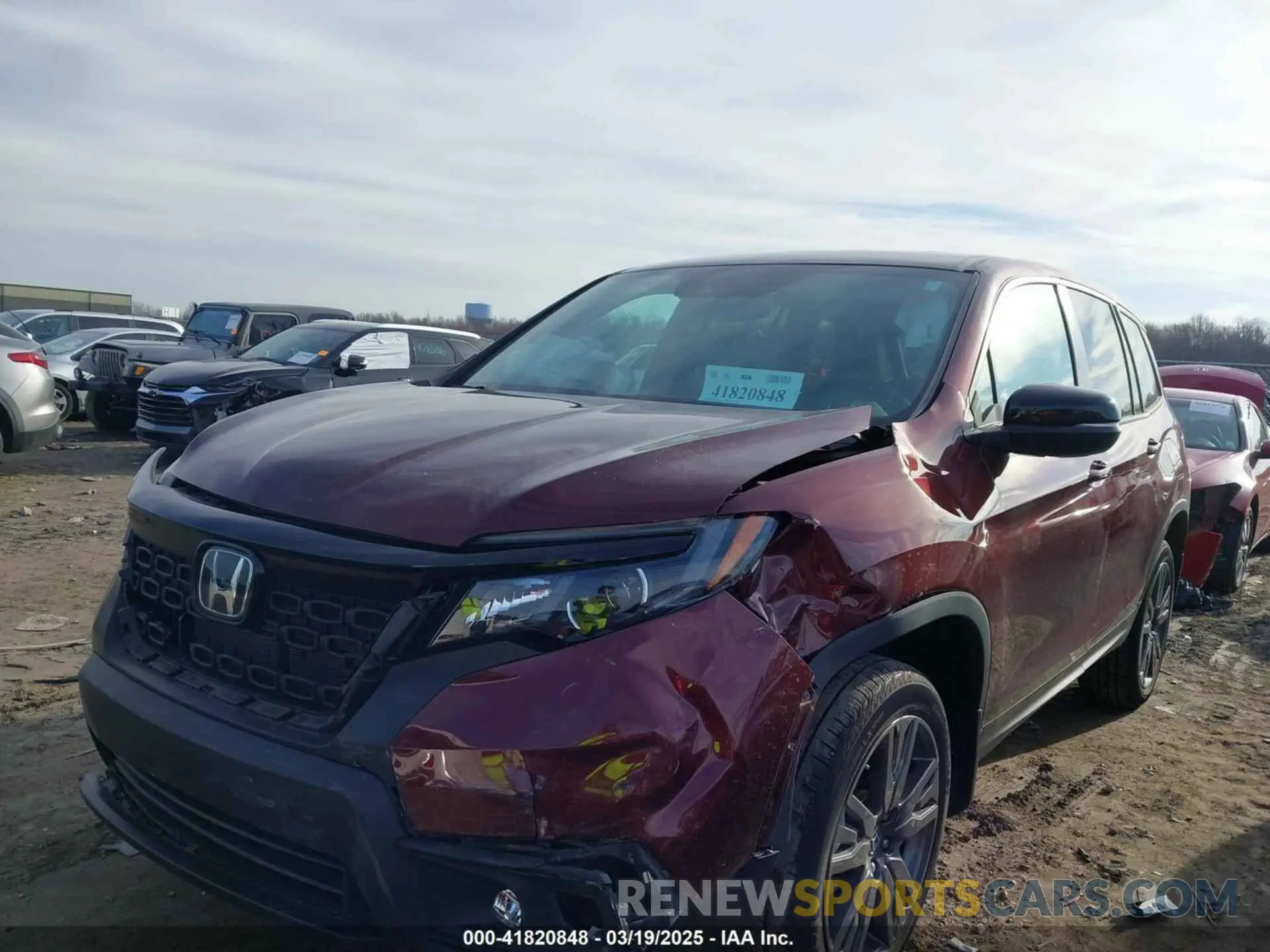 2 Photograph of a damaged car 5FNYF8H54MB006522 HONDA PASSPORT 2021