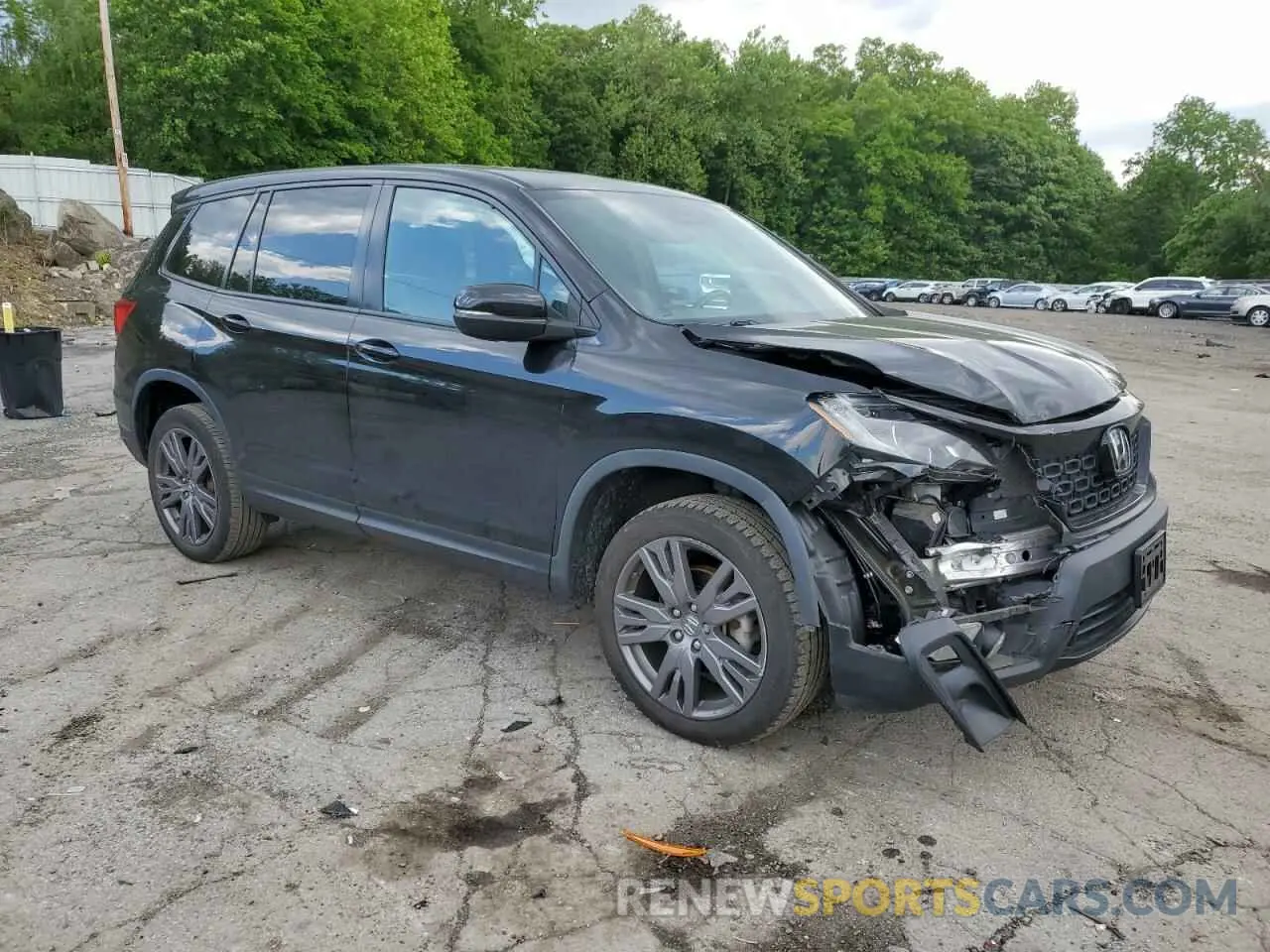 4 Photograph of a damaged car 5FNYF8H55MB011163 HONDA PASSPORT 2021