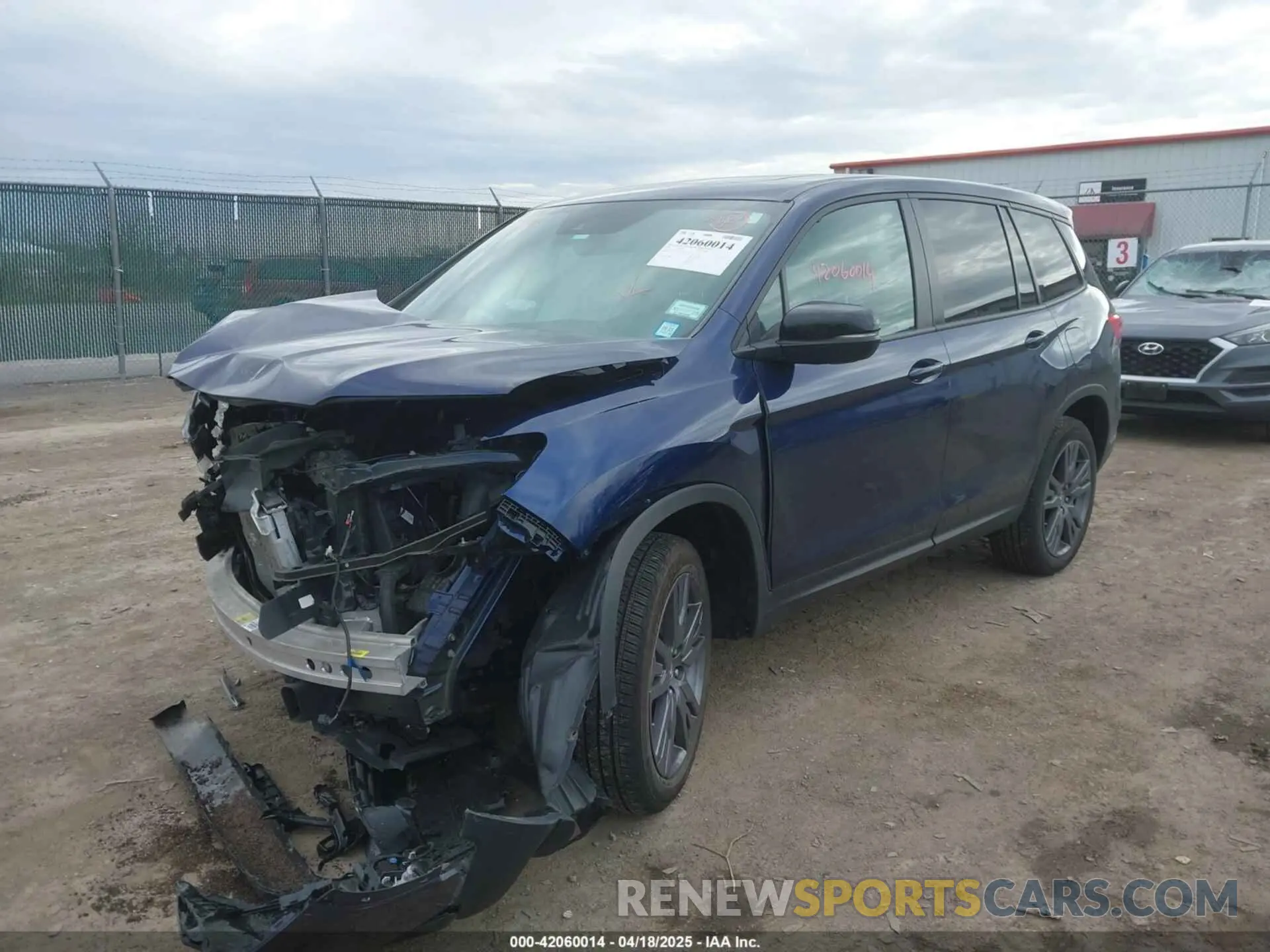 2 Photograph of a damaged car 5FNYF8H55MB023278 HONDA PASSPORT 2021