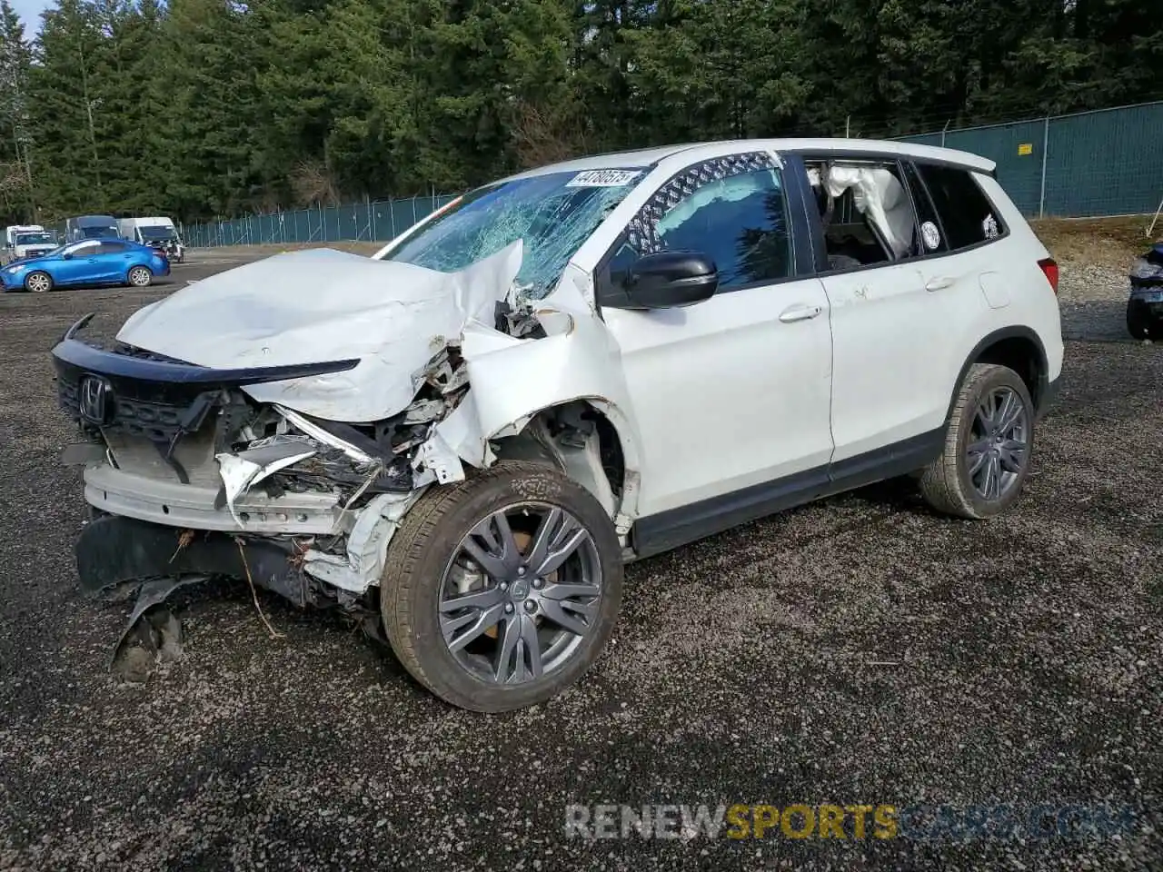 1 Photograph of a damaged car 5FNYF8H55MB038797 HONDA PASSPORT 2021