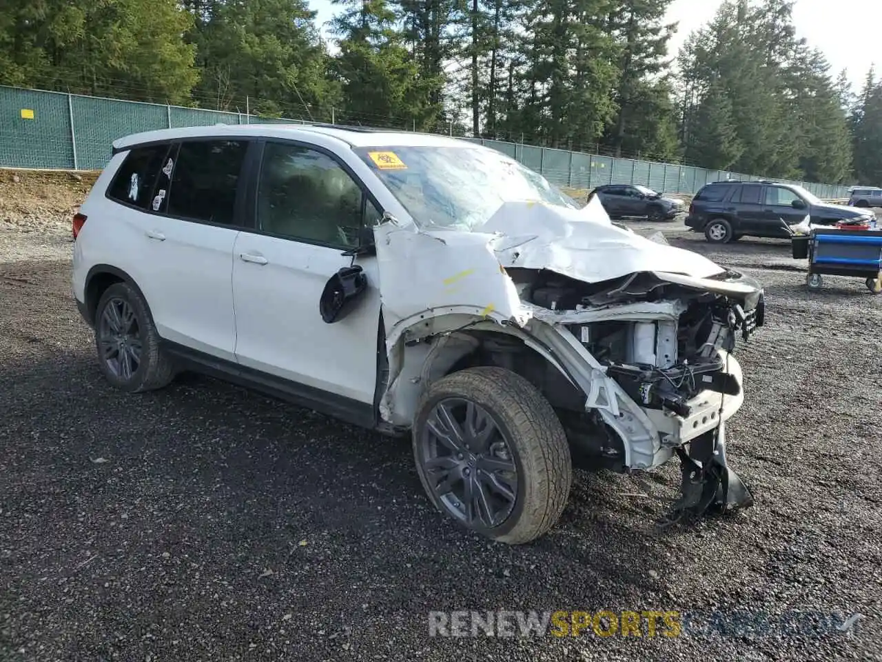 4 Photograph of a damaged car 5FNYF8H55MB038797 HONDA PASSPORT 2021