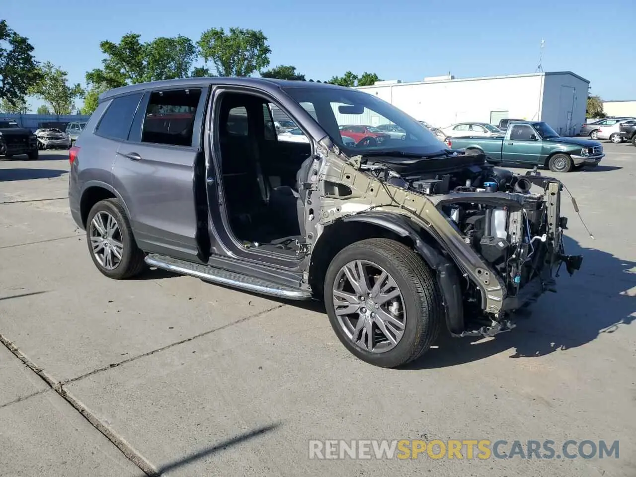 4 Photograph of a damaged car 5FNYF8H56MB038792 HONDA PASSPORT 2021