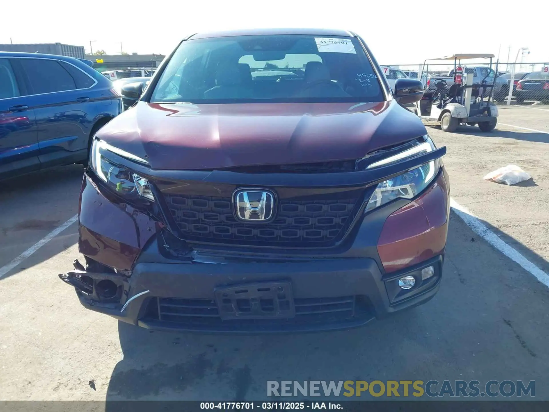 12 Photograph of a damaged car 5FNYF8H5XMB007951 HONDA PASSPORT 2021