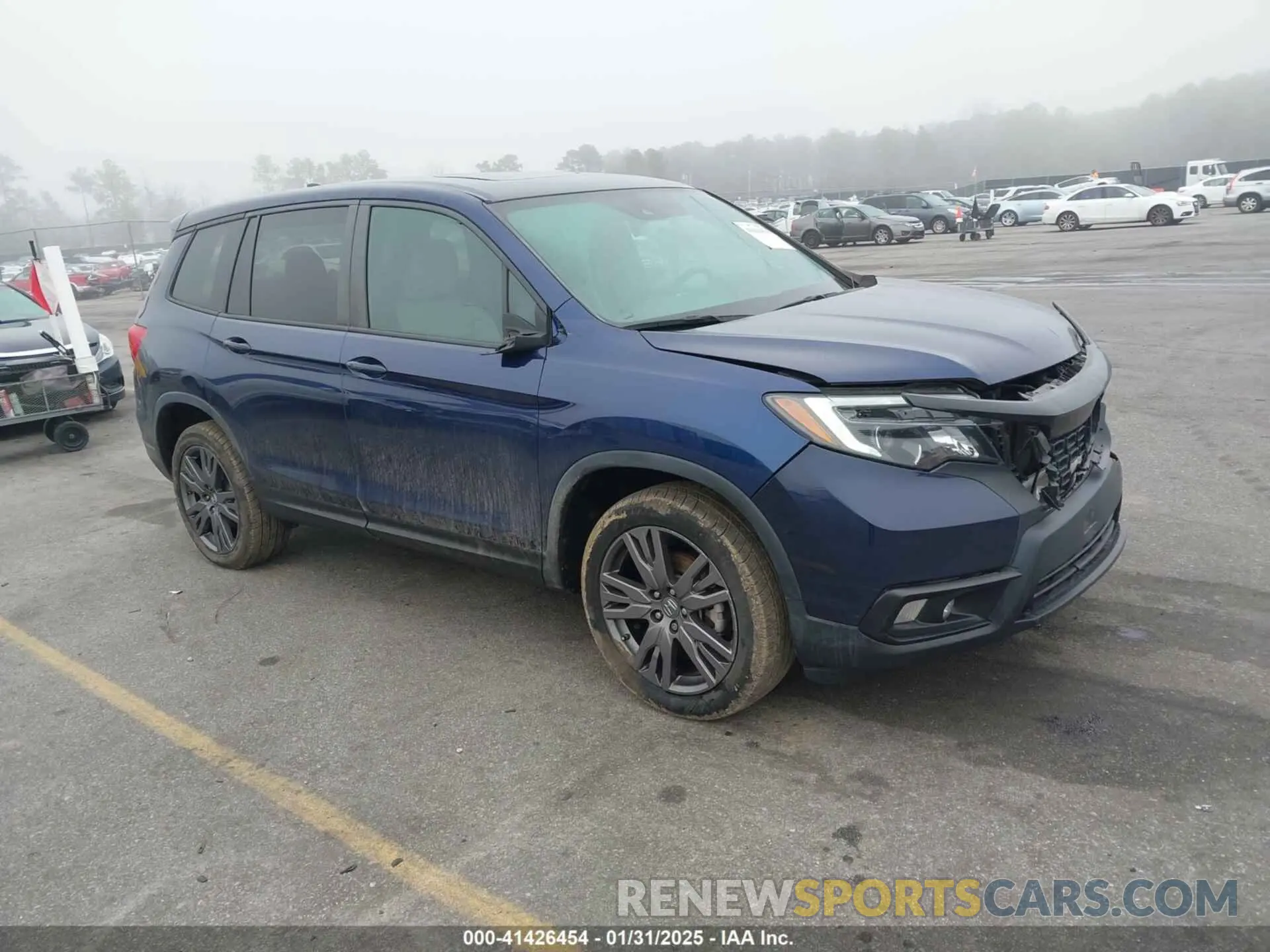 1 Photograph of a damaged car 5FNYF8H5XMB014219 HONDA PASSPORT 2021