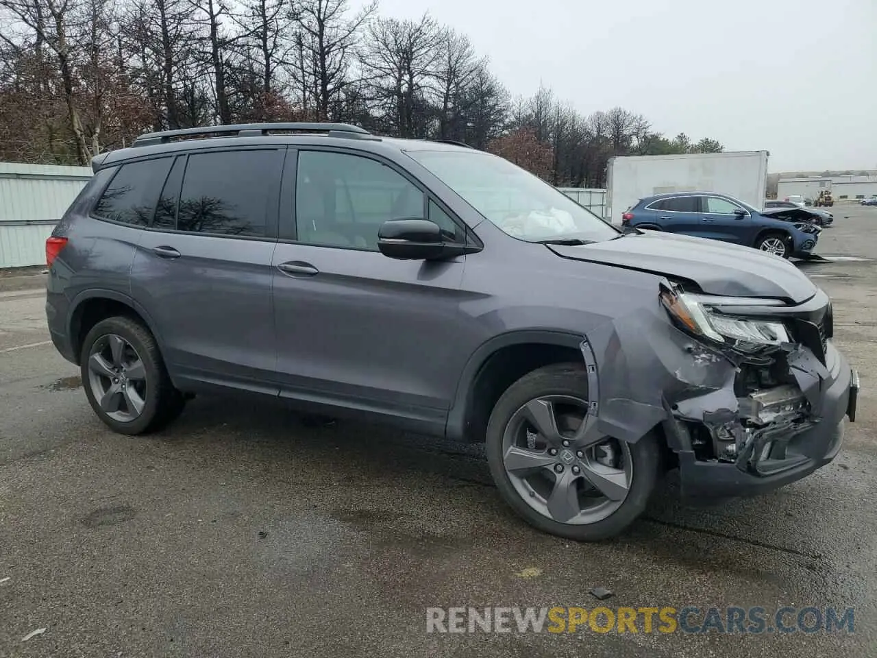 4 Photograph of a damaged car 5FNYF8H93MB038977 HONDA PASSPORT 2021