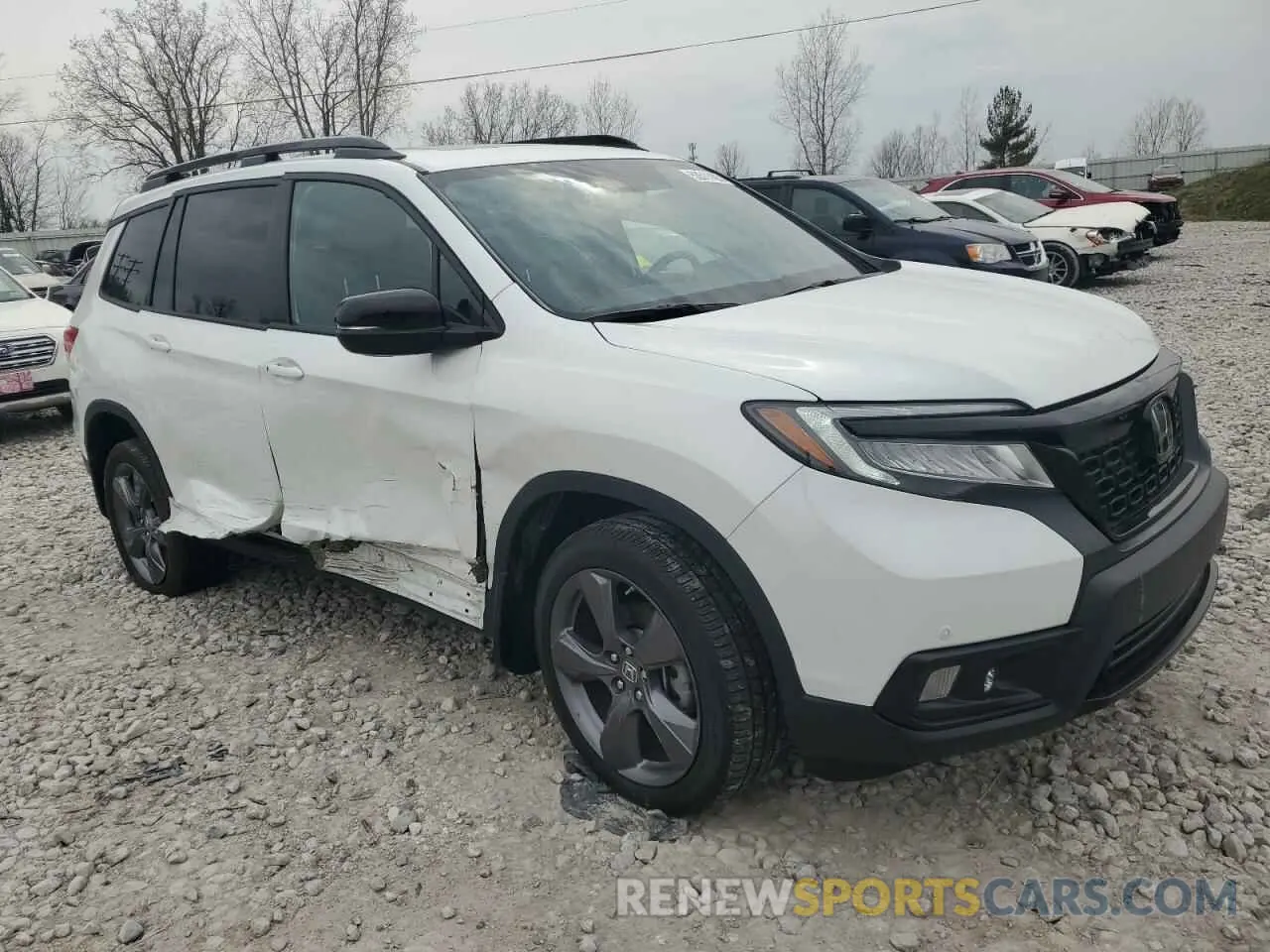 4 Photograph of a damaged car 5FNYF8H94MB001856 HONDA PASSPORT 2021