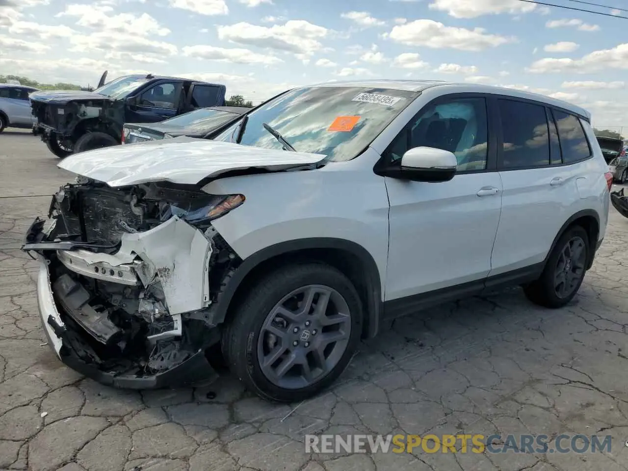 1 Photograph of a damaged car 5FNYF7H56NB004766 HONDA PASSPORT 2022