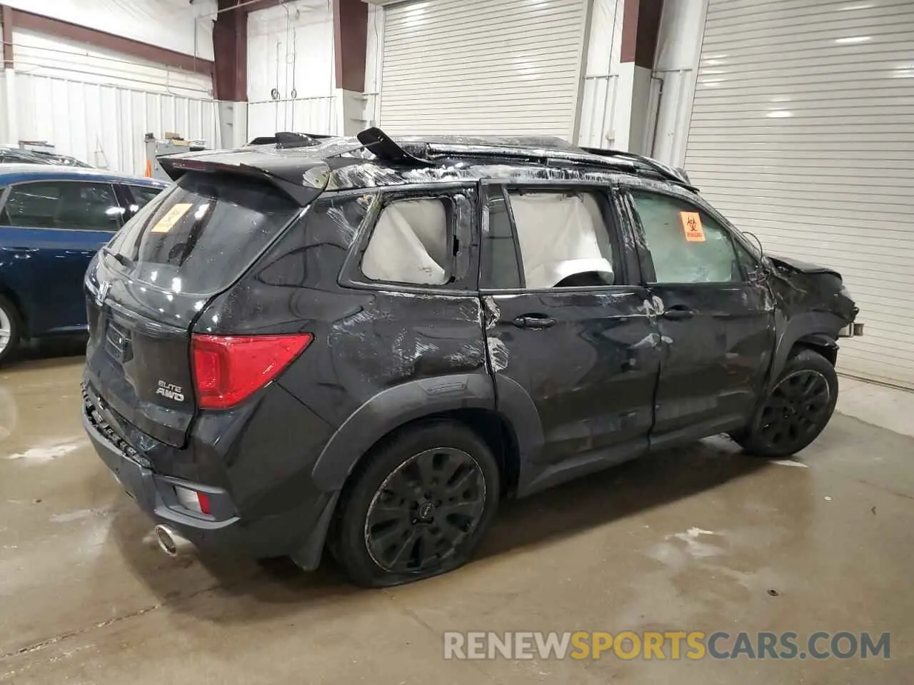 3 Photograph of a damaged car 5FNYF8H07NB008223 HONDA PASSPORT 2022