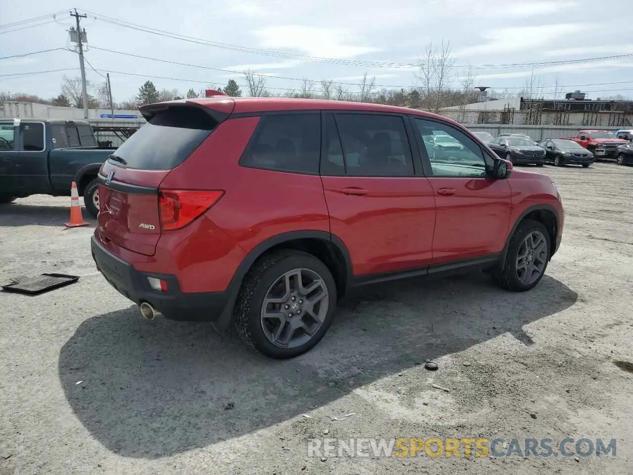 3 Photograph of a damaged car 5FNYF8H59NB021390 HONDA PASSPORT 2022
