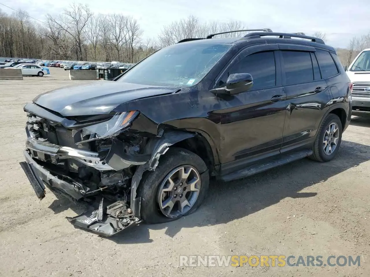 1 Photograph of a damaged car 5FNYF8H62NB029873 HONDA PASSPORT 2022