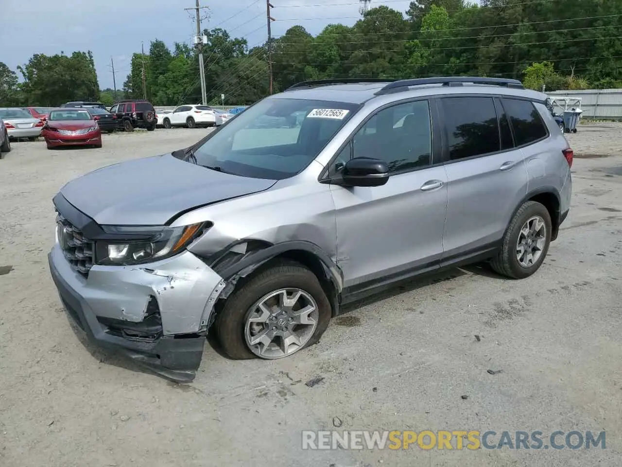 1 Photograph of a damaged car 5FNYF8H6XNB000430 HONDA PASSPORT 2022