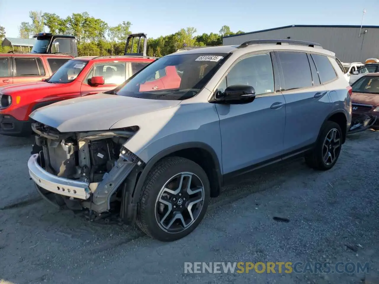 1 Photograph of a damaged car 5FNYF8H03PB032148 HONDA PASSPORT 2023
