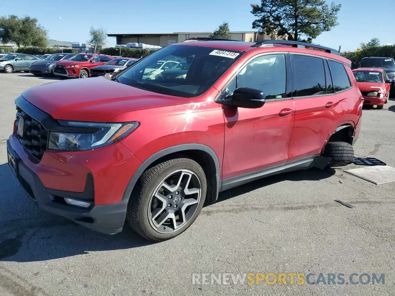 1 Photograph of a damaged car 5FNYF8H06PB013044 HONDA PASSPORT 2023