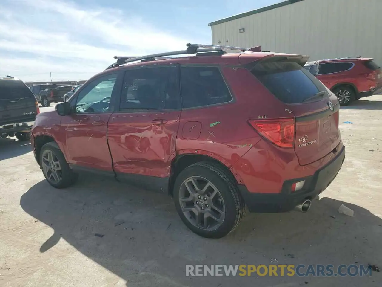 2 Photograph of a damaged car 5FNYF8H57PB007264 HONDA PASSPORT 2023