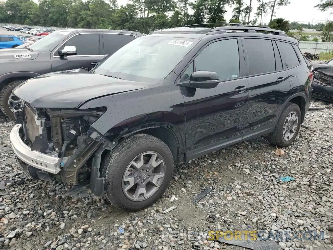 1 Photograph of a damaged car 5FNYF8H65PB000869 HONDA PASSPORT 2023