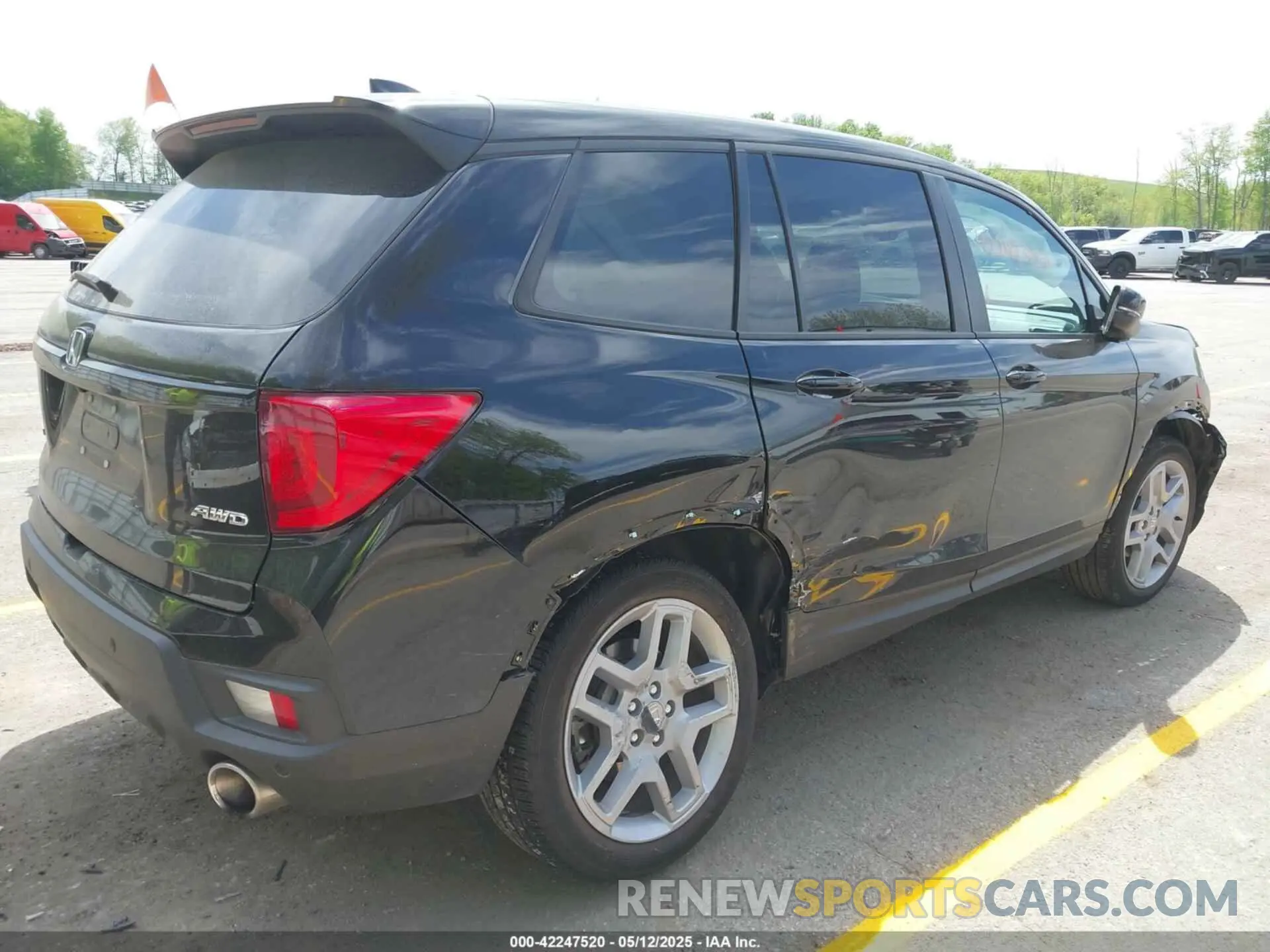 4 Photograph of a damaged car 5FNYF8H55RB004740 HONDA PASSPORT 2024