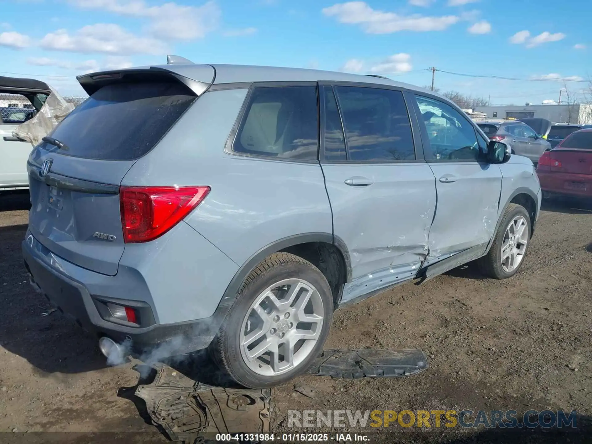 4 Photograph of a damaged car 5FNYF8H53SB001311 HONDA PASSPORT 2025