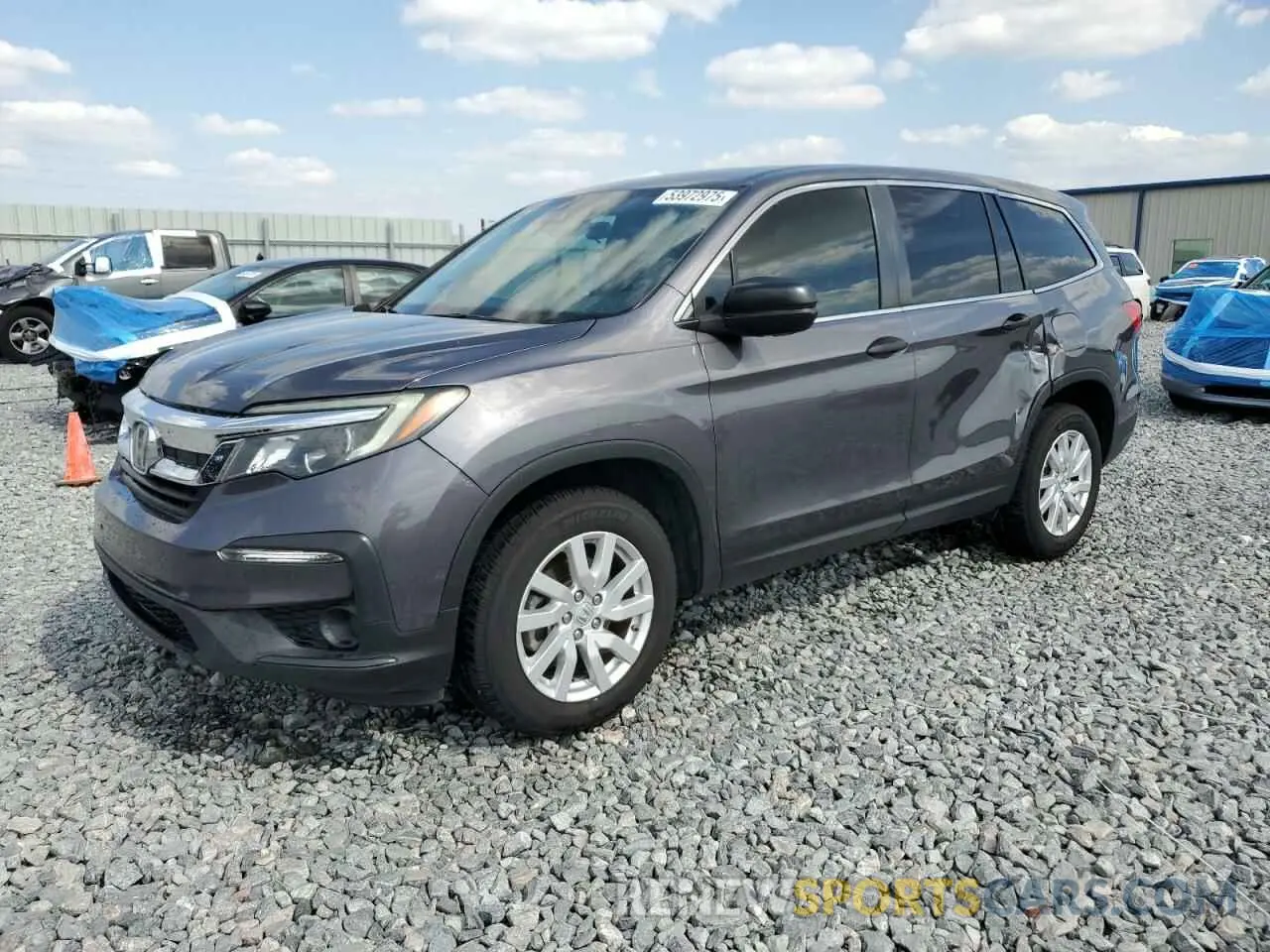 1 Photograph of a damaged car 5FNYF5H19KB016889 HONDA PILOT 2019