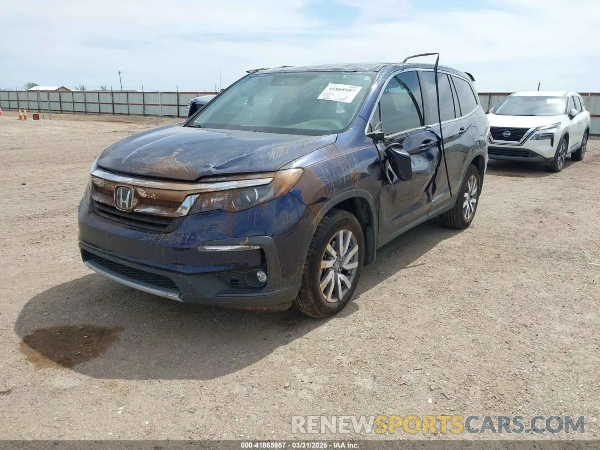 2 Photograph of a damaged car 5FNYF5H32KB038606 HONDA PILOT 2019